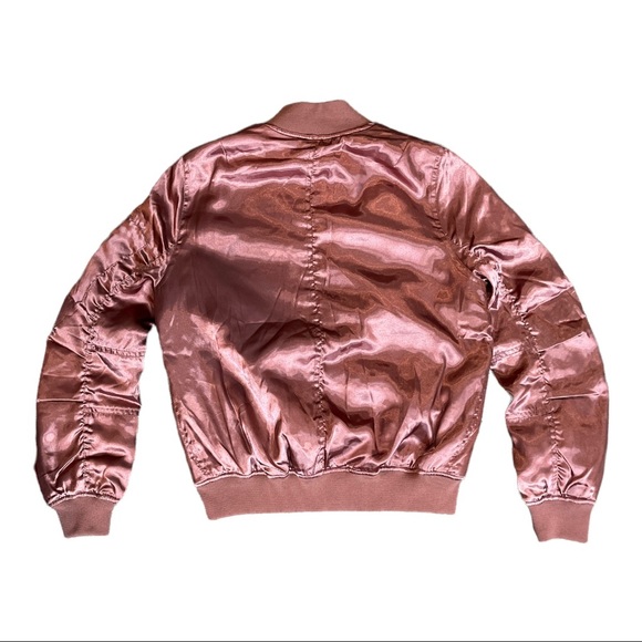 BOOHOO LYDIA SILKY MA1 BOMBER JACKET **NWT** - Picture 9 of 12